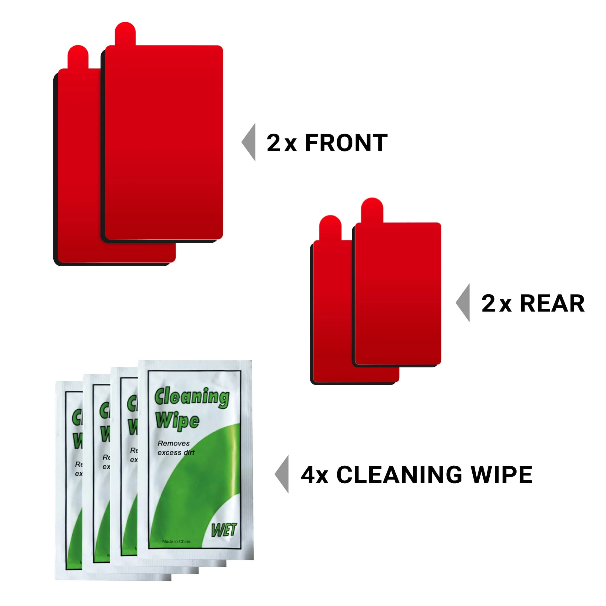 3M Stickers & Electrostatic Films for Rove R3 - 2 PCS Each ( 2PCs Front Cam electrostatic film + 2 PCs for rear cam electrostatic film and 3M stickers ) - Image 6