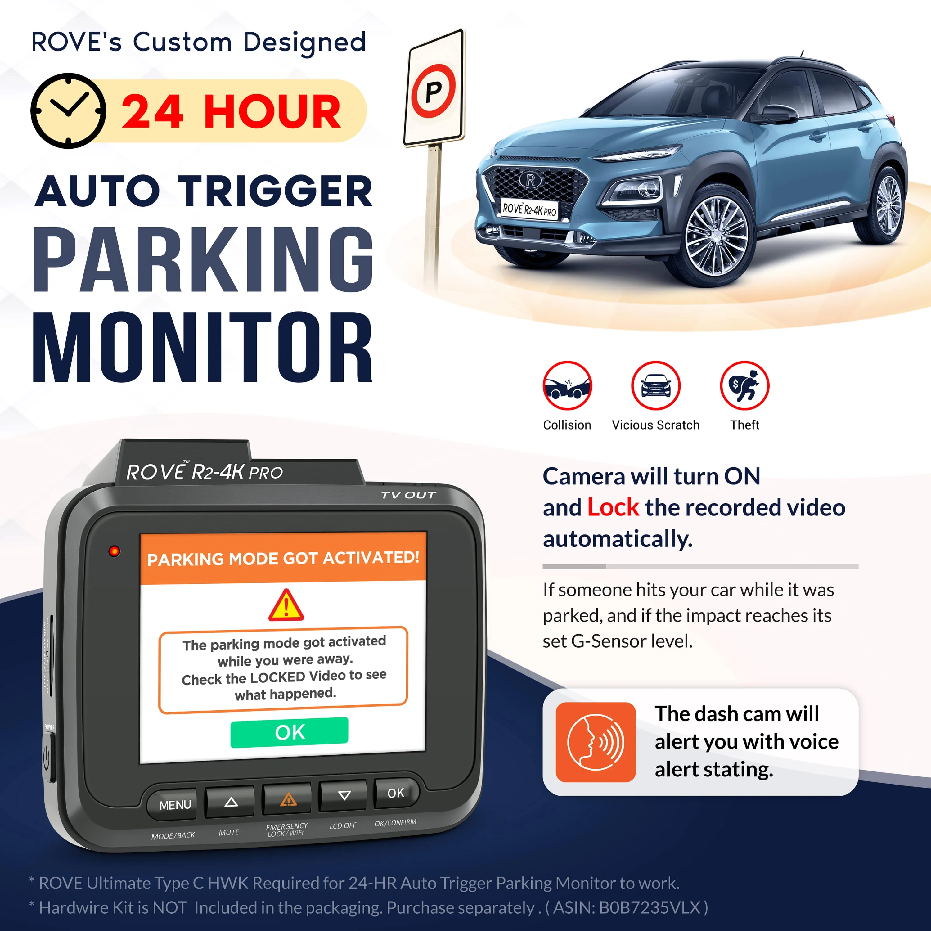 ROVE R2-4K PRO Dash Cam  | FREE 128 PRO GB SD Card - Image 6