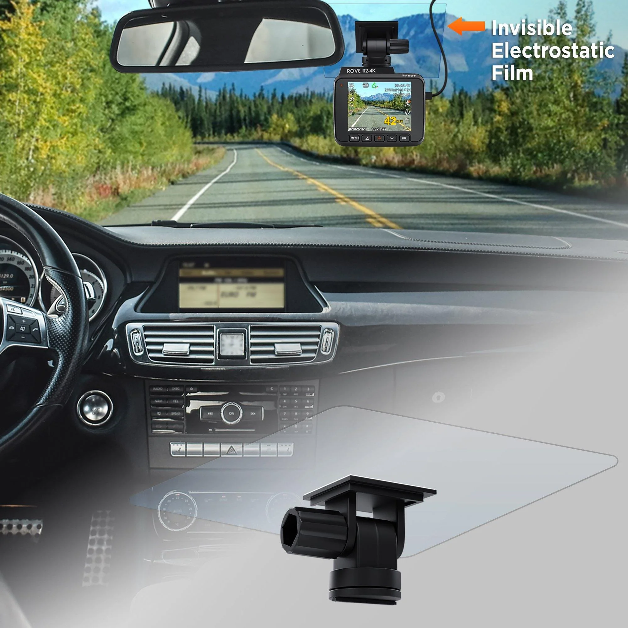 ROVE Invisible Electrostatic Film Car Sticker & Easy Peel OFF - Image 4