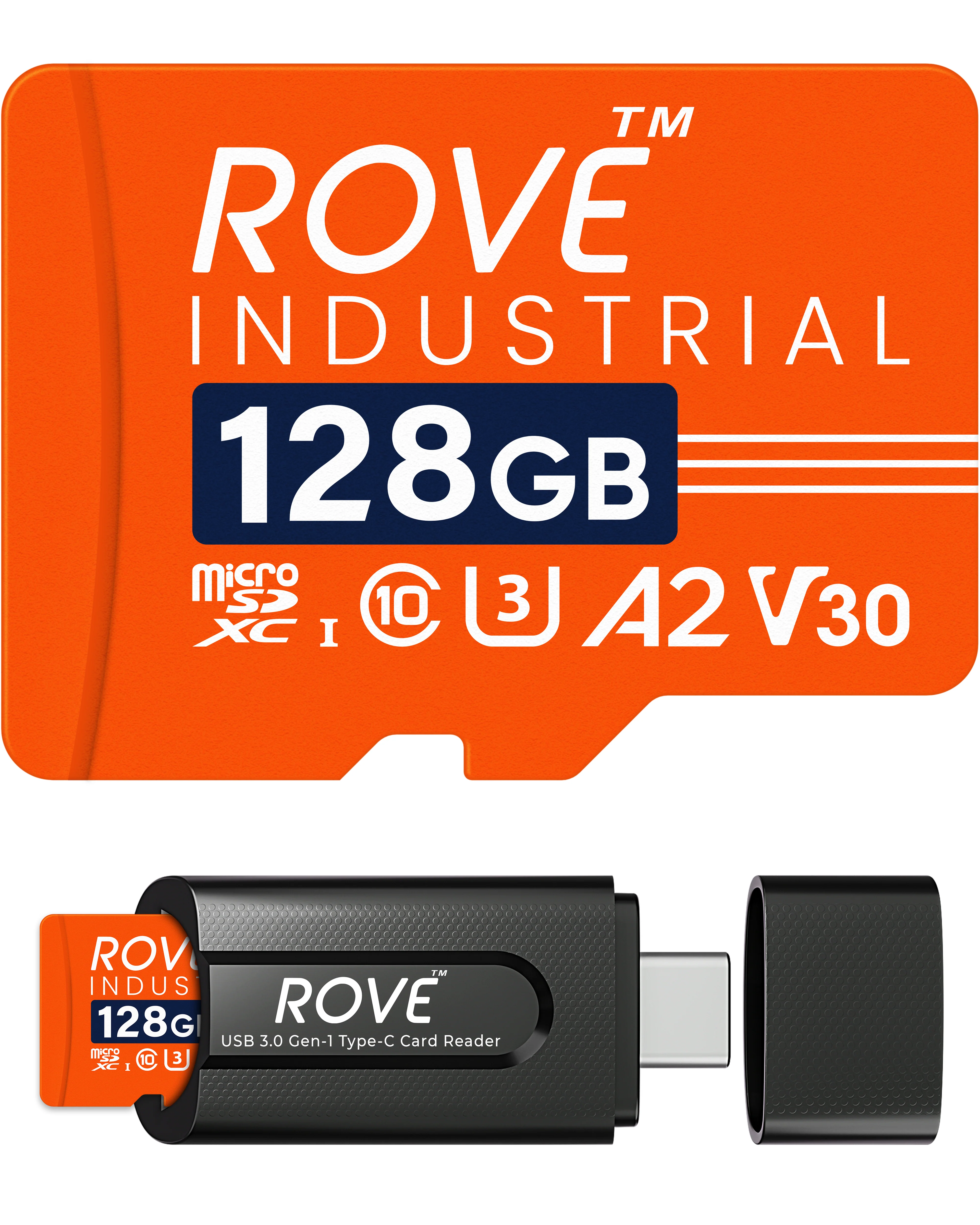ROVE Industrial 128GB/256GB/512GB/1TB Micro SD Card with USB 3.0 Type C Card Reader, High Endurance microSDXC Memory Card 100MB/s Read Speed, C10, U3, V30, 4K, A2 for Dash Cam, Android Smart Phones, Tablets, Games - Image 9