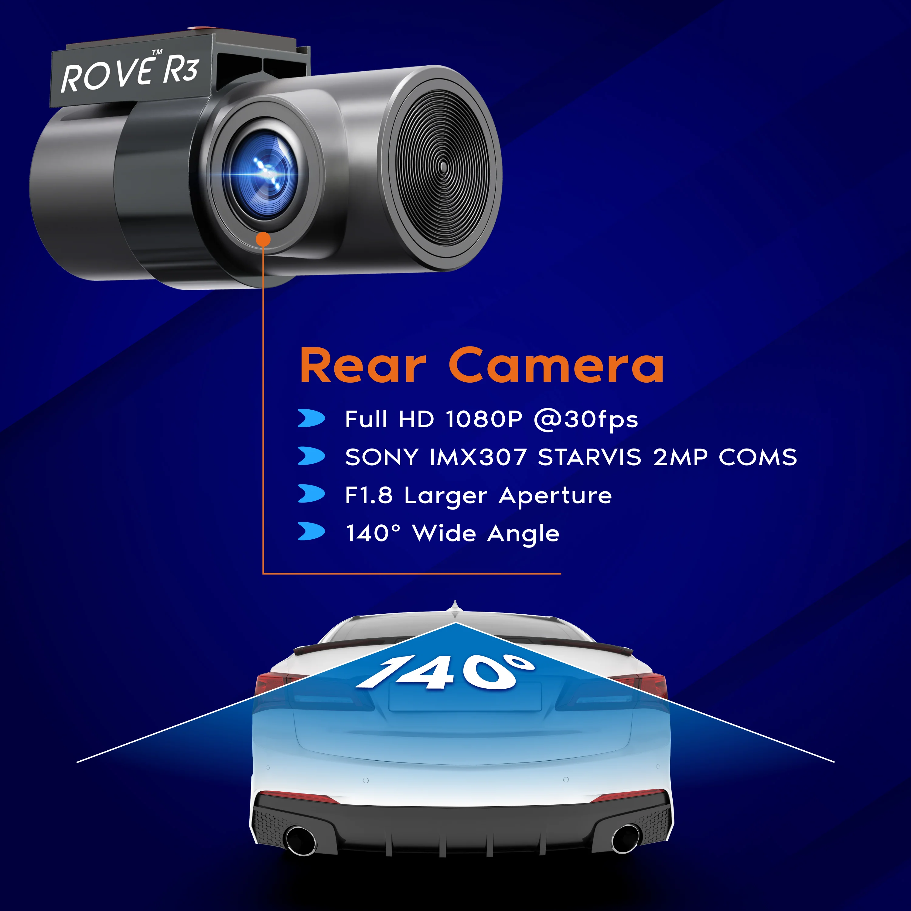 ROVE R3 Rear Cam | Check Compatibility Image/Description Before Purchasing - Image 3