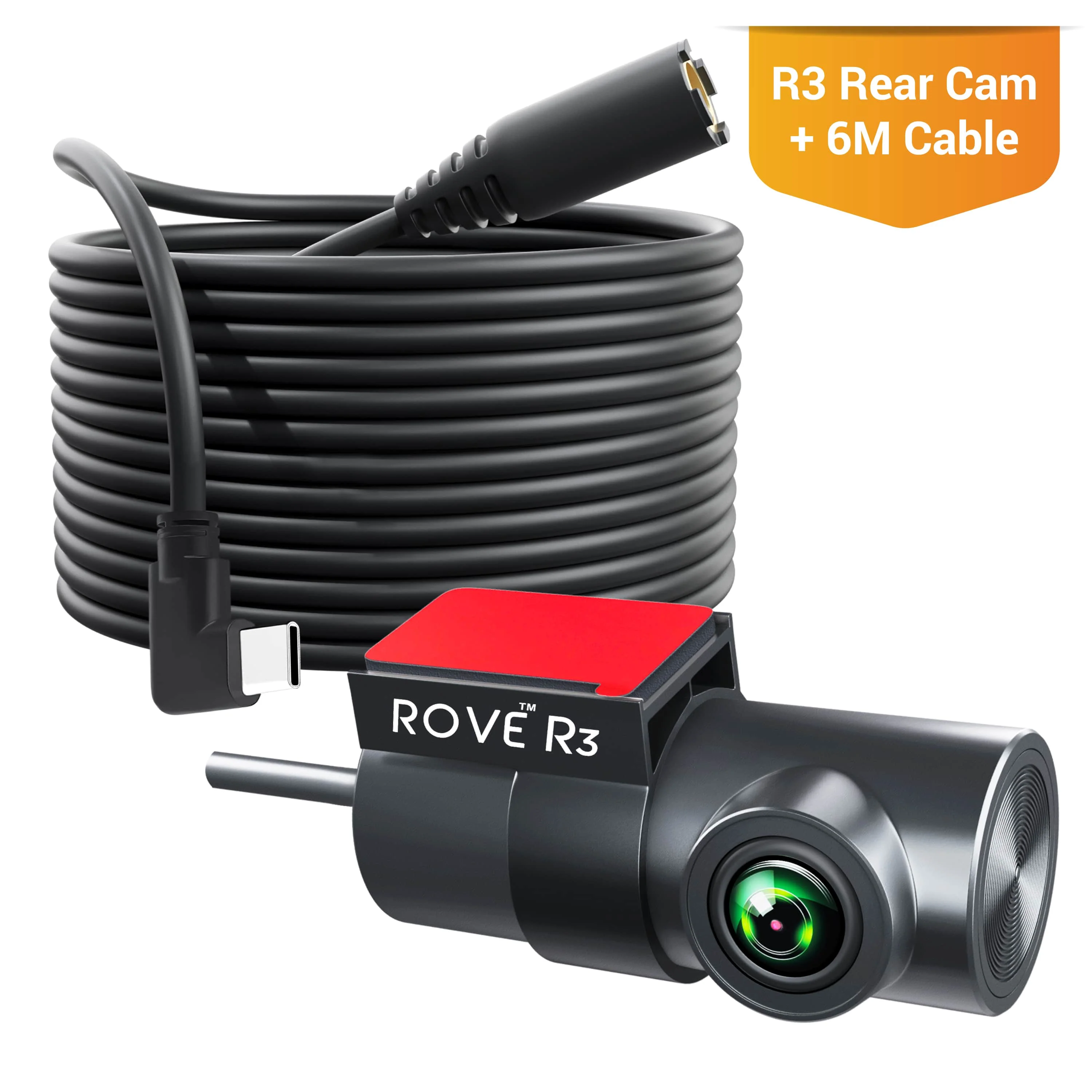 ROVE R3 Rear Cam, 180° Vertically Rotatable, 1080p full HD F1.8-140° Wide Angle and Night Vision enabled, Interior Rear Cam for Car, Truck, Mini RVs and Camper van | Check Compatibility Image Before Purchasing - Image 5
