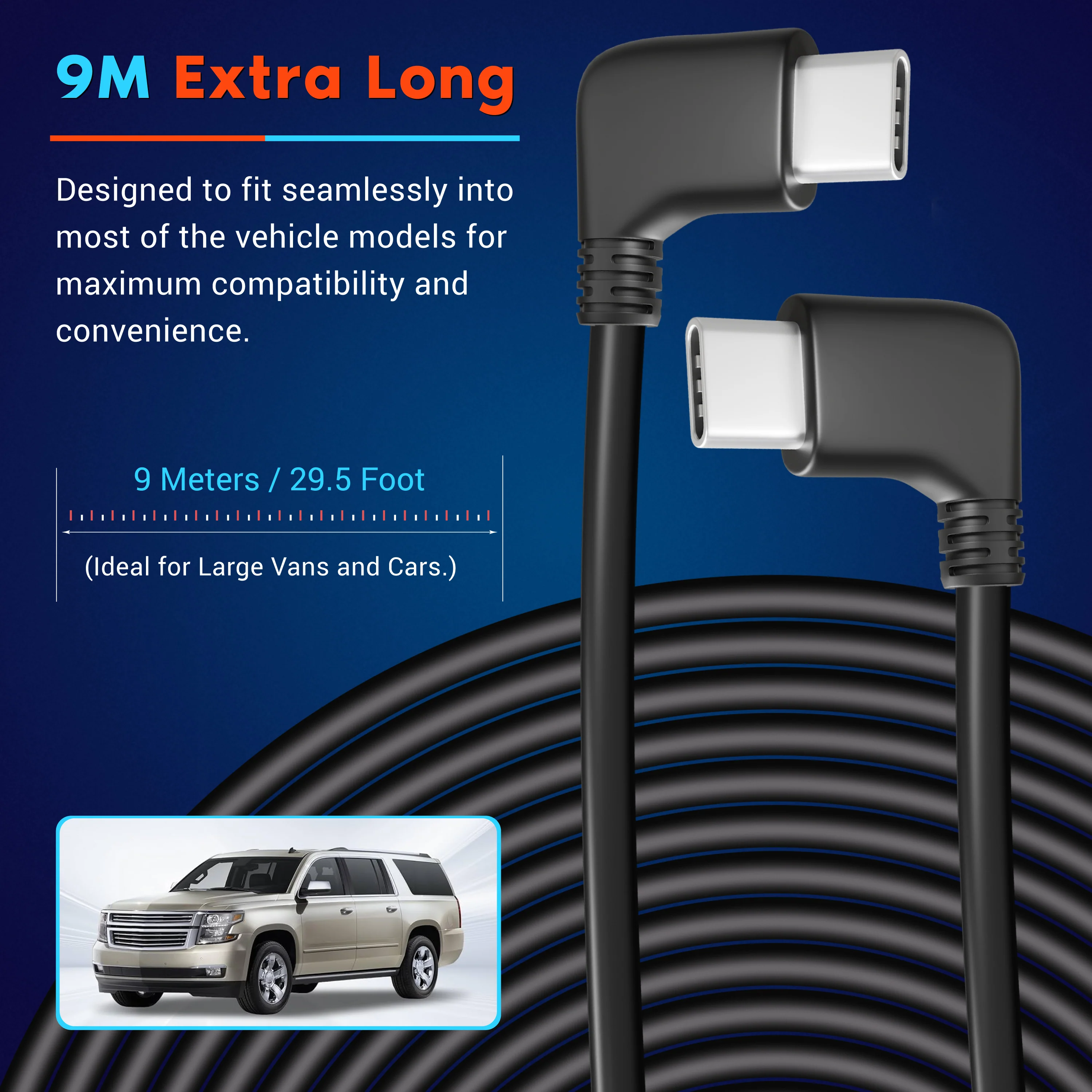 ROVE Ultimate 29.5FT/9M Extra Long Rear Cam Cable for ROVE R3 Only | Check Compatibility Image Before Purchasing - Image 4