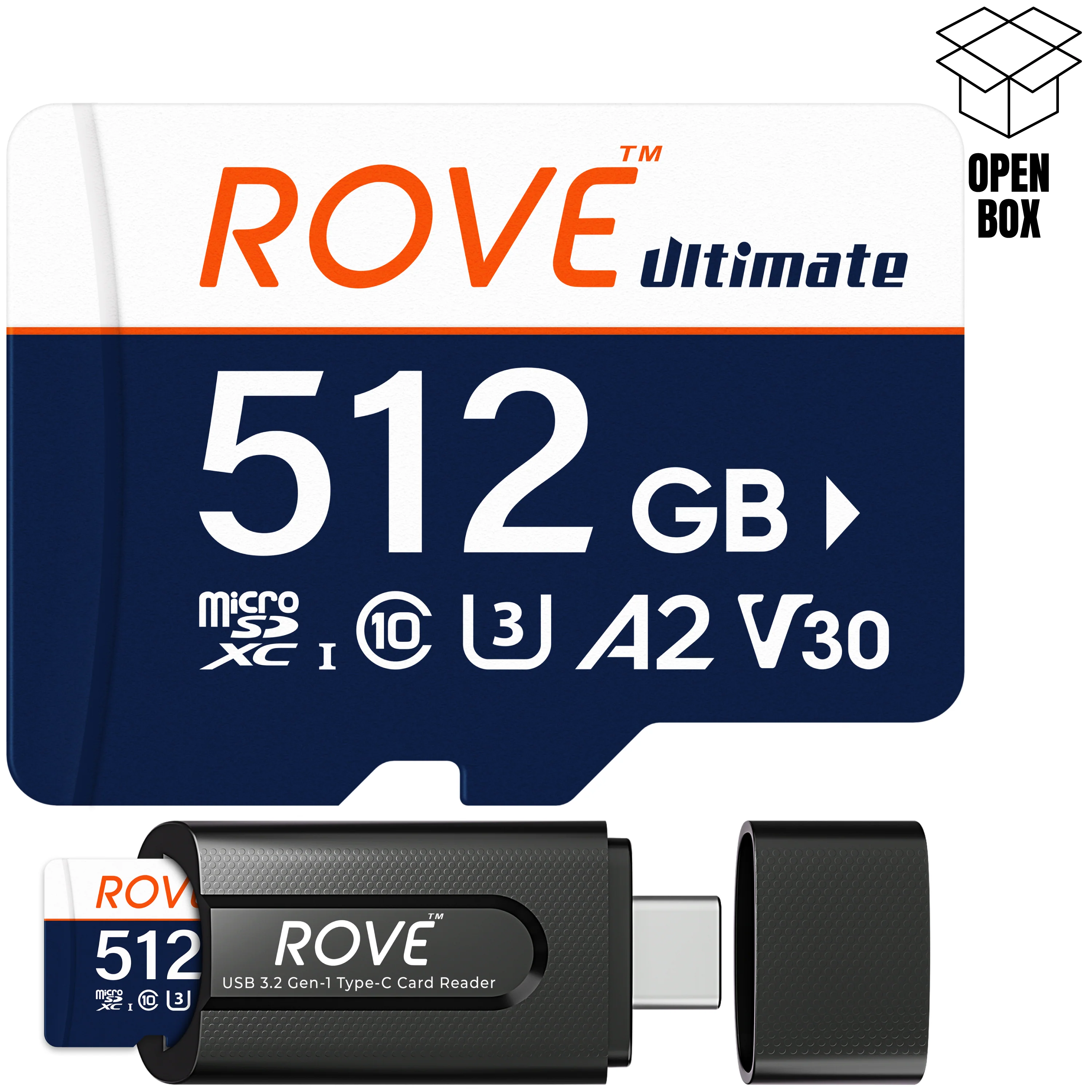 ROVE Ultimate 512GB/256GB/128GB Micro SD Card with Card Reader | Returned Item within their 1st 30-days [Open Box] - Image 9